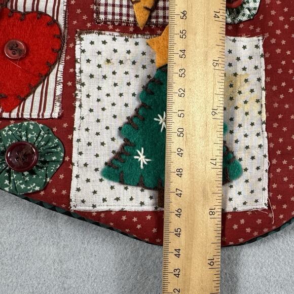 VTG 1990s Lot of 3 Quilted Patchwork Christmas Stockings 19” Angel Snowman Read - Picture 8 of 11